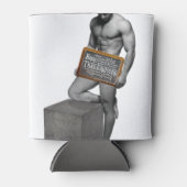 SlipperyJoe's Thanksgiving traditie gespierde man Blikjeskoeler (Voorkant)