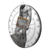 SlipperyJoe's Thanksgiving traditie gespierde man Dartbord (Voorkant Rechts)