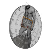 SlipperyJoe's Thanksgiving traditie gespierde man Dartbord (Voorkant Links)