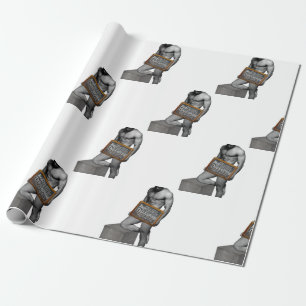 SlipperyJoe's Thanksgiving-traditie gespierde mann Cadeaupapier