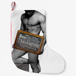 SlipperyJoe's Thanksgiving-traditie gespierde mann Kleine Kerstsok