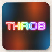 SlipperyJoe's throb regenboogachtige gradiënt dik  Bier Onderzetter (Voorkant)