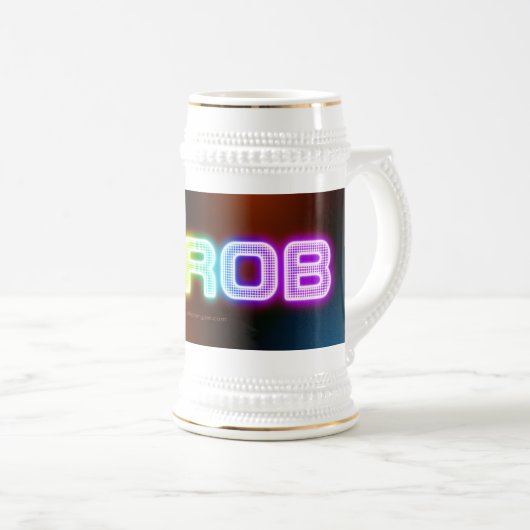 SlipperyJoe's throb regenboogachtige gradiënt dik  Bierpul (Voorkant rechts)