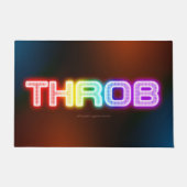 SlipperyJoe's throb regenboogachtige gradiënt dik  Deurmat (Voorkant)