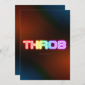 SlipperyJoe's throb regenboogachtige gradiënt dik  Feestdagenkaart (Voorkant / Achterkant)