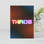 SlipperyJoe's throb regenboogachtige gradiënt dik  Feestdagenkaart (Staand voorkant)