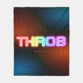 SlipperyJoe's throb regenboogachtige gradiënt dik  Fleece Deken (Voorkant)