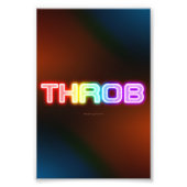 SlipperyJoe's throb regenboogachtige gradiënt dik  Foto Afdruk (Voorkant)