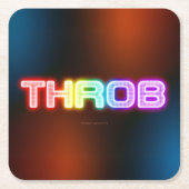 SlipperyJoe's throb regenboogachtige gradiënt dik  Kartonnen Onderzetters (Voorkant)