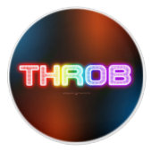 SlipperyJoe's throb regenboogachtige gradiënt dik  Keramische Knop (Voorkant)