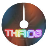 SlipperyJoe's throb regenboogachtige gradiënt dik  Kerstboom Rok (Voorkant)