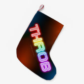 SlipperyJoe's throb regenboogachtige gradiënt dik  Kleine Kerstsok (Voorkant (Hangend))