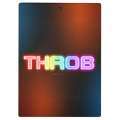 SlipperyJoe's throb regenboogachtige gradiënt dik  Klembord (Achterkant)