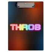 SlipperyJoe's throb regenboogachtige gradiënt dik  Klembord (Voorkant)