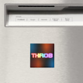 SlipperyJoe's throb regenboogachtige gradiënt dik  Magneet (Insitu (Vaatwasser))