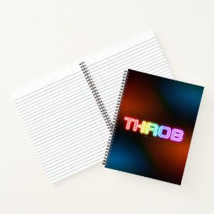 SlipperyJoe's throb regenboogachtige gradiënt dik  Notitieboek