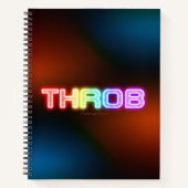 SlipperyJoe's throb regenboogachtige gradiënt dik  Notitieboek (Voorkant)