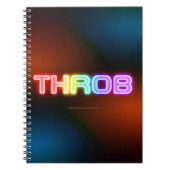 SlipperyJoe's throb regenboogachtige gradiënt dik Notitieboek (Voorkant)