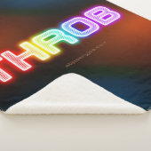 SlipperyJoe's throb regenboogachtige gradiënt dik Sherpa Deken (3/4)