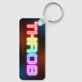 SlipperyJoe's throb regenboogachtige gradiënt dik Sleutelhanger (Achterkant)