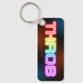 SlipperyJoe's throb regenboogachtige gradiënt dik Sleutelhanger (Voorkant)