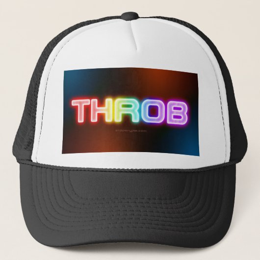 SlipperyJoe's throb regenboogachtige gradiënt dik  Trucker Pet (Voorkant)