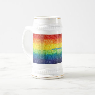 SlipperyJoe's tie-dye vlag regenboog in iets organ Bierpul