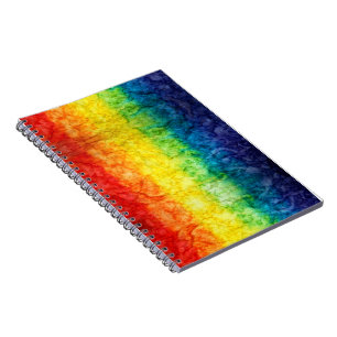 SlipperyJoe's tie-dye vlag regenboog in iets organ Notitieboek
