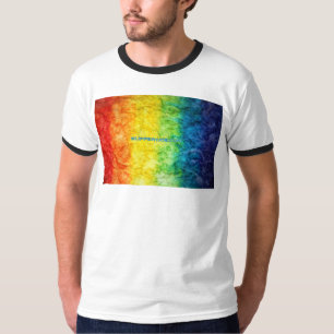 SlipperyJoe's tie-dye vlag regenboog in iets organ T-shirt