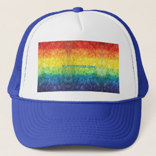 SlipperyJoe's tie-dye vlag regenboog in iets organ Trucker Pet