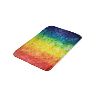 SlipperyJoe's tie-dye vlag regenboog ingedrukt in Badmat