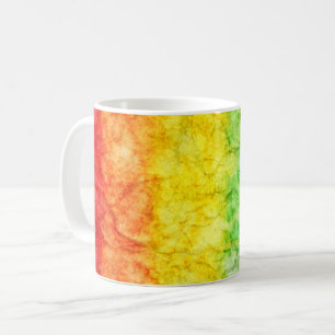 SlipperyJoe's tie-dye vlag regenboog ingedrukt in Koffiemok