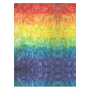 SlipperyJoe's tie-dye vlag regenboog ingedrukt in Tafelkleed