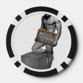 SlipperyJoe's traditionele Thanksgiving gespierde Poker Chips (Achterkant)