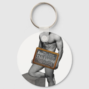 SlipperyJoe's traditionele Thanksgiving gespierde Sleutelhanger