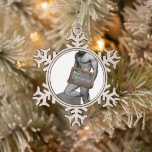 SlipperyJoe's traditionele Thanksgiving gespierde  Tin Sneeuwvlok Ornament