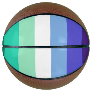 SlipperyJoe's trans-inclusieve gay mannen vlag pal Basketbal