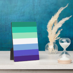 SlipperyJoe's trans-inclusieve gay mannen vlag pal Fotoplaat