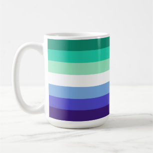 SlipperyJoe's trans-inclusieve gay mannen vlag pal Koffiemok