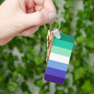 SlipperyJoe's trans-inclusieve gay mannen vlag pal Sleutelhanger