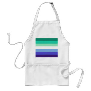 SlipperyJoe's trans-inclusieve gay mannen vlag pal Standaard Schort