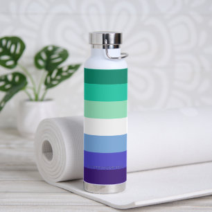 SlipperyJoe's trans-inclusieve gay mannen vlag pal Waterfles