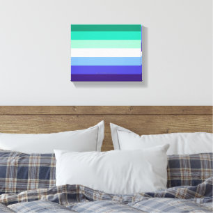 SlipperyJoe's trans-inclusieve vlaggencode voor ho Canvas Afdruk
