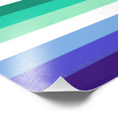 SlipperyJoe's trans-inclusieve vlaggencode voor ho Foto Afdruk (Hoek)