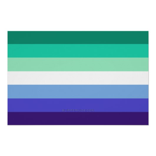 SlipperyJoe's trans-inclusieve vlaggencode voor ho Perfect Poster (Voorkant)