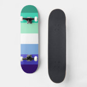 SlipperyJoe's trans-inclusieve vlaggencode voor ho Persoonlijk Skateboard (Voorkant)