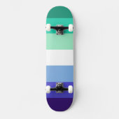 SlipperyJoe's trans-inclusieve vlaggencode voor ho Persoonlijk Skateboard (Voorkant)