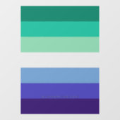 SlipperyJoe's trans-inclusieve vlaggencode voor ho Raamsticker (Vel)