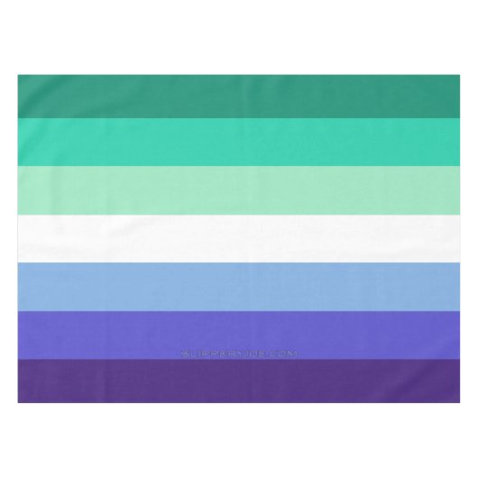 SlipperyJoe's trans-inclusieve vlaggencode voor ho Tafelkleed (Voorkant (Horizontaal))