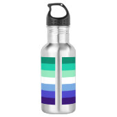 SlipperyJoe's trans-inclusieve vlaggencode voor ho Waterfles (Achterkant)